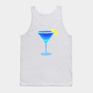 blue martini cocktail Tank Top